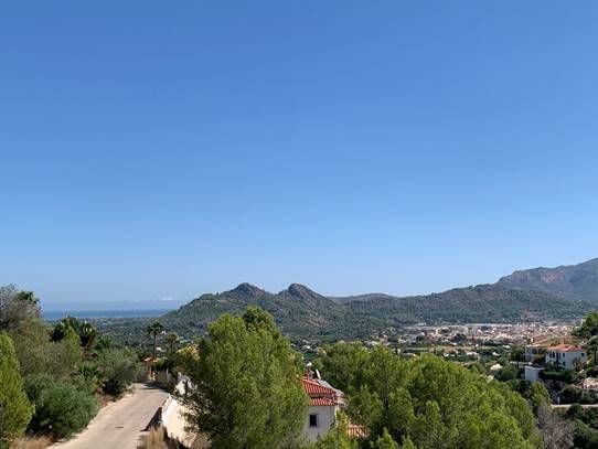 Vista exterior de Casa adosada de lloguer en Pedreguer amb Aire condicionat, Terrassa i Piscina
