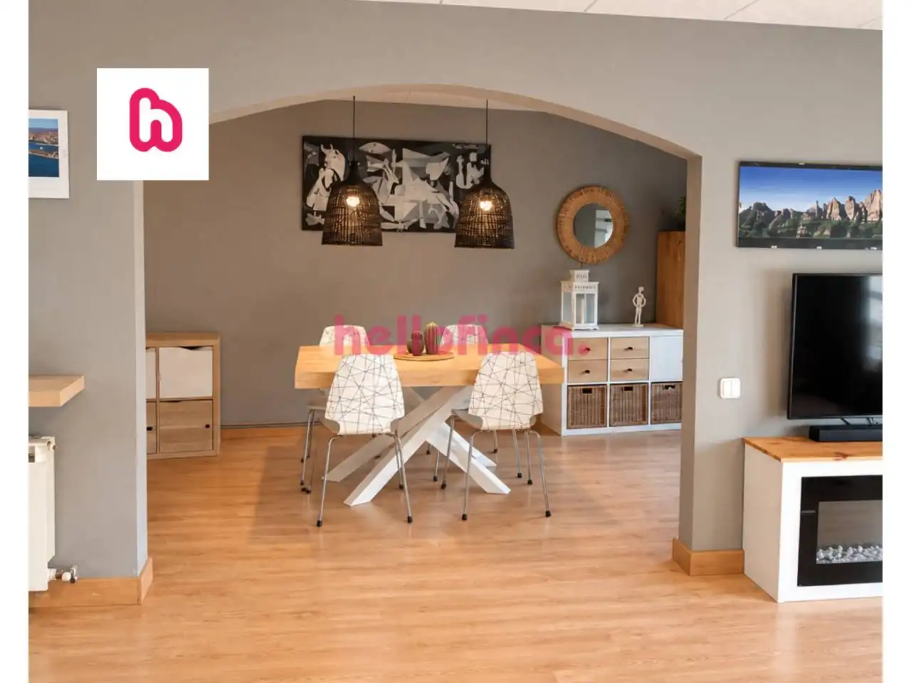Dining room of Flat for sale in Terrassa  with Air Conditioner, Heating and Parquet flooring