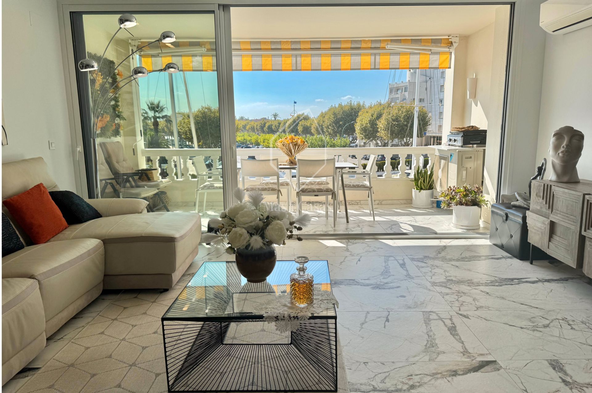 Terrace of Duplex for sale in Empuriabrava  with Air Conditioner, Heating and Storage room