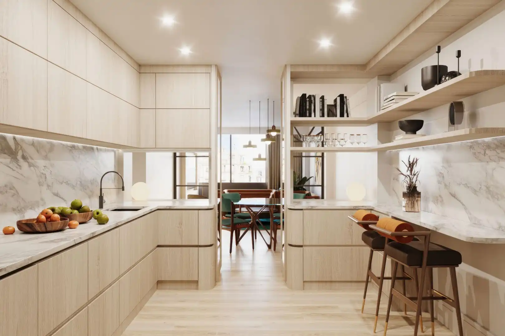 Kitchen of Office for sale in Barcelona  with Air Conditioner and Heating