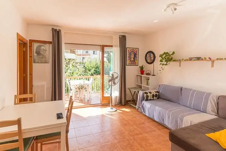 Living room of Flat for rent in Vilanova i la Geltrú  with Heating, Terrace and Balcony