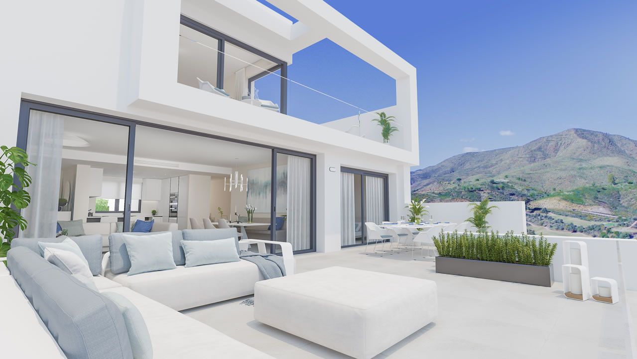 Terrace of Apartment for sale in Mijas  with Air Conditioner, Terrace and Swimming Pool