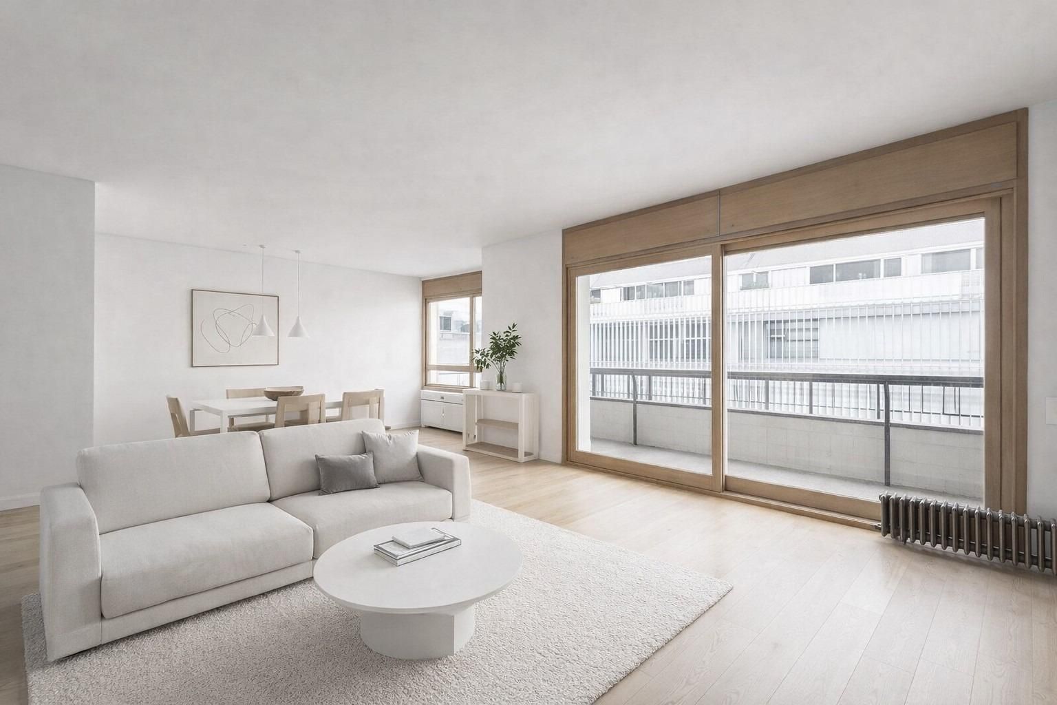 Sala de estar de Ático en venta en  Barcelona Capital con Calefacción, Terraza y Piscina