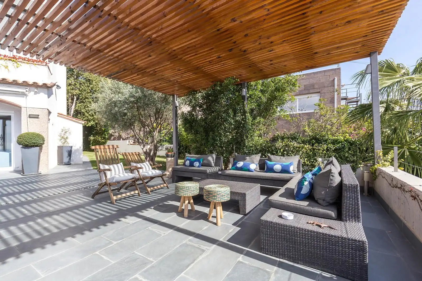 Terraza de Casa o chalet de alquiler en Sant Just Desvern con Aire acondicionado, Calefacción y Jardín privado