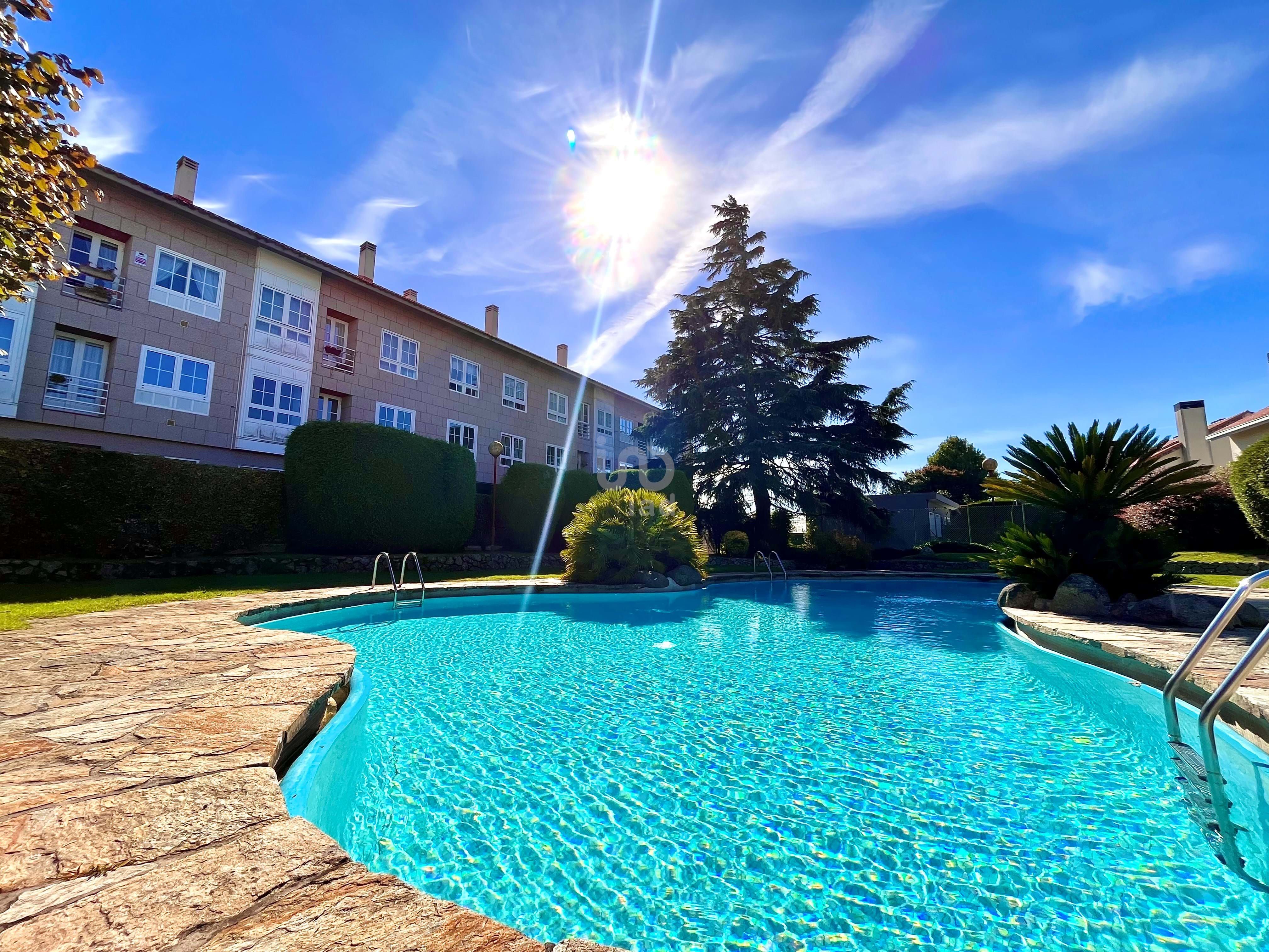 Swimming pool of Flat for sale in Oleiros  with Heating and Swimming Pool