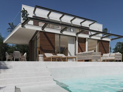 Exterior view of House or chalet for sale in Alcúdia  with Air Conditioner, Private garden and Parquet flooring