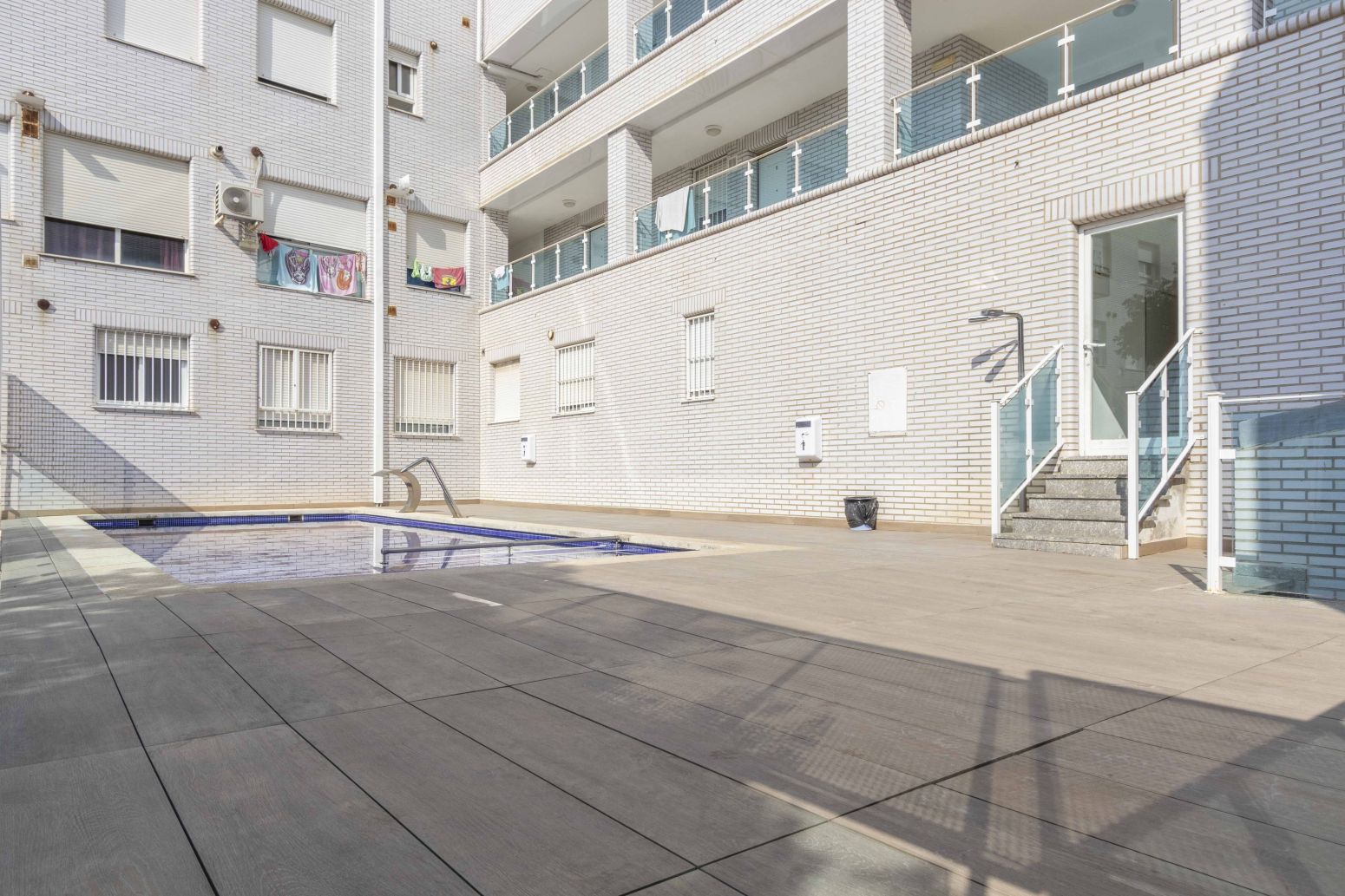 Swimming pool of Flat for sale in Rafelbuñol / Rafelbunyol  with Air Conditioner, Parquet flooring and Swimming Pool