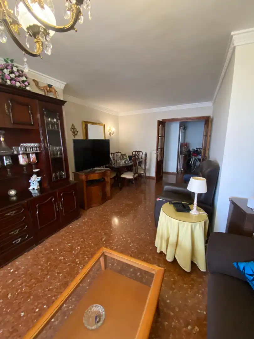 Living room of Flat for rent in Málaga  with Air Conditioner, Terrace and Furnished