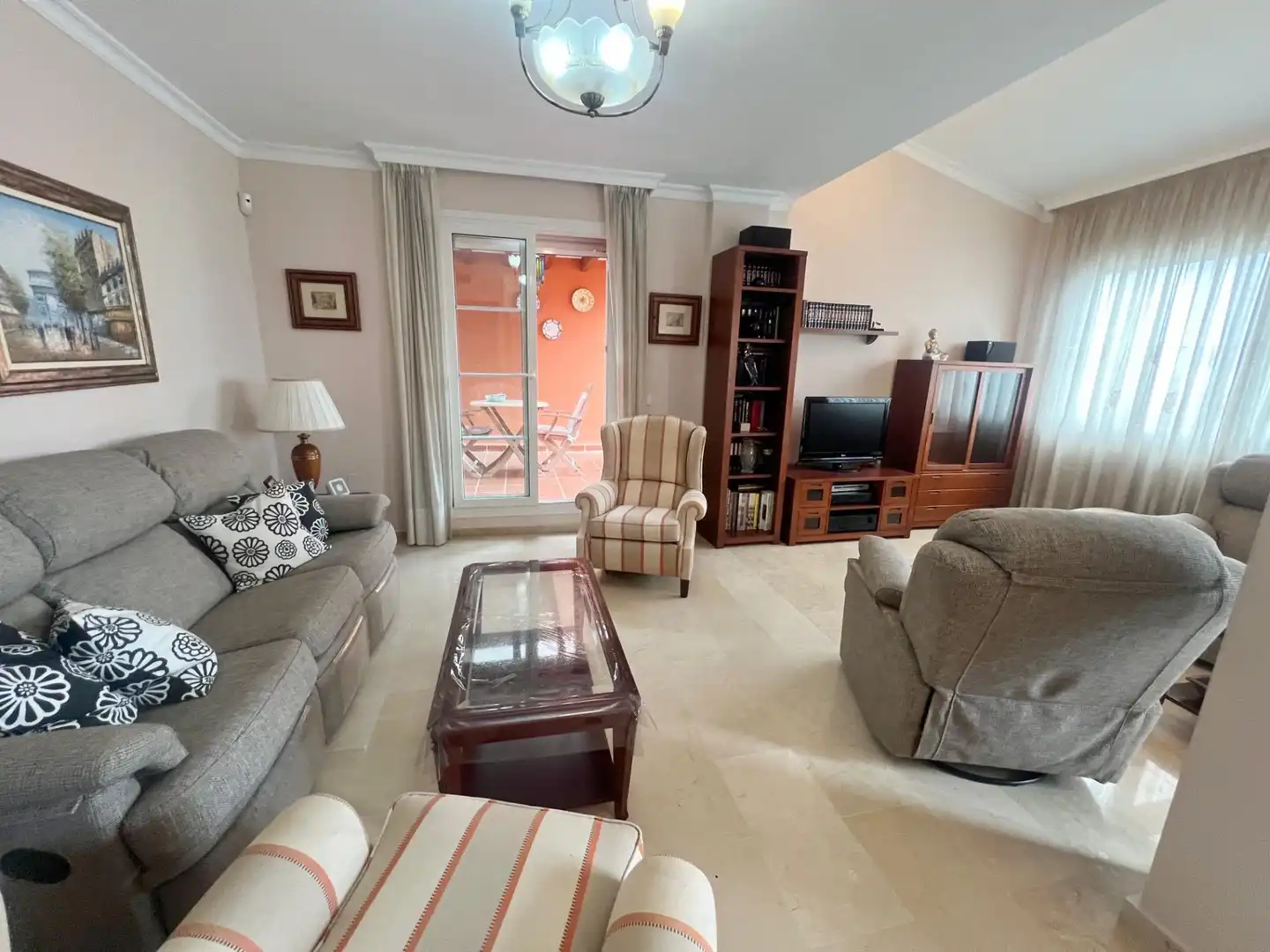Sala d'estar de Àtic en venda en Torremolinos amb Aire condicionat, Terrassa i Traster