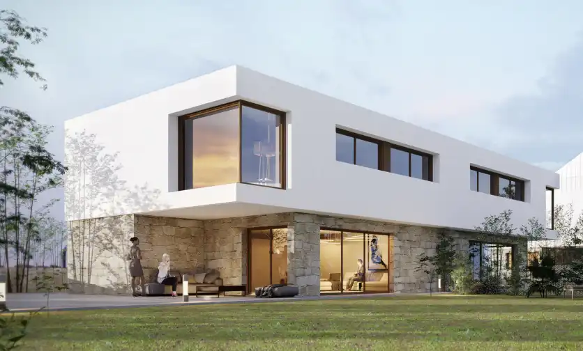 Außenansicht von Haus oder Chalet zum Verkauf in Colmenar Viejo mit Klimaanlage und Privatgarten