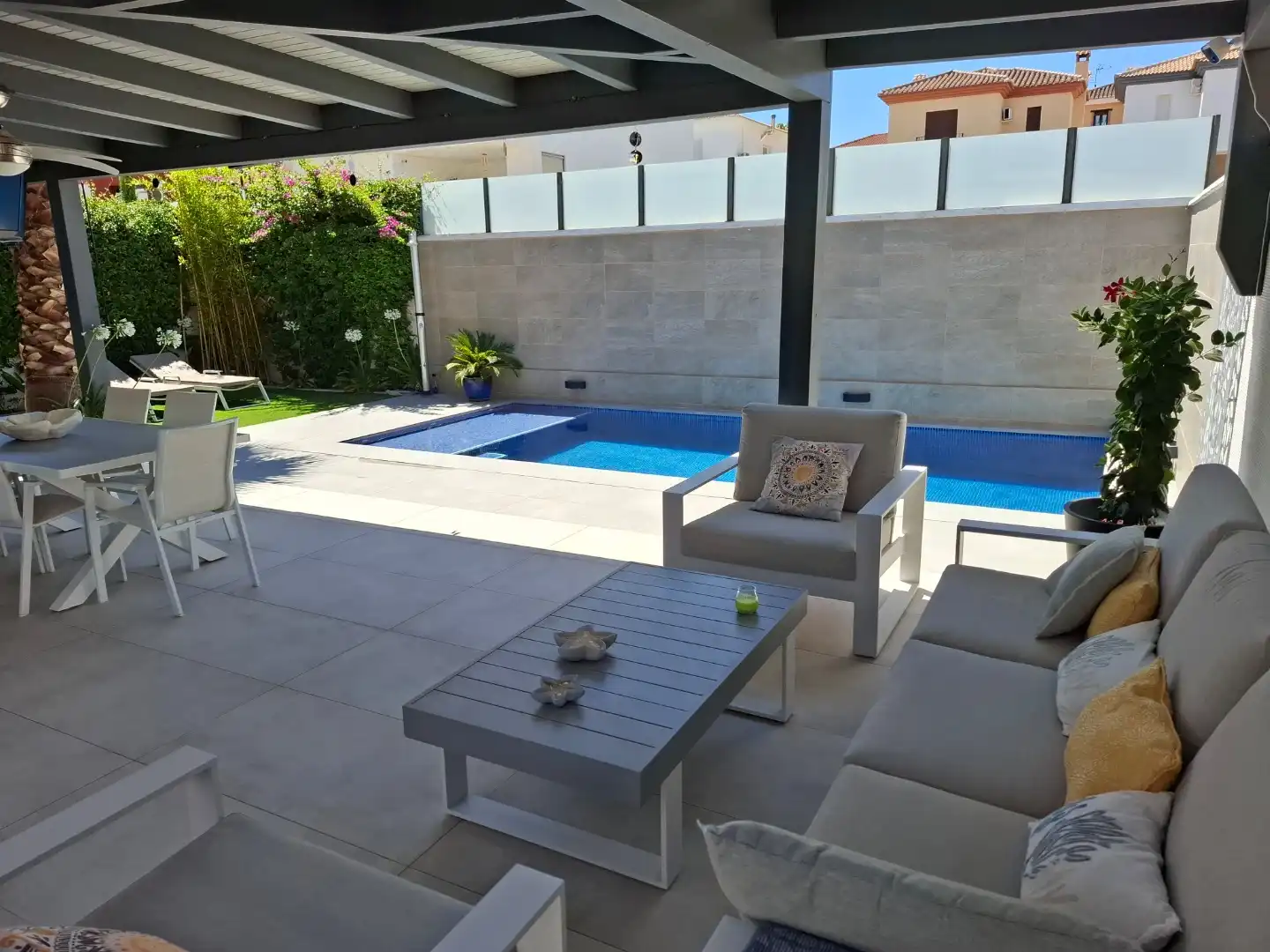 Terrace of Houses for rent in La Zubia  with Air Conditioner, Heating and Private garden