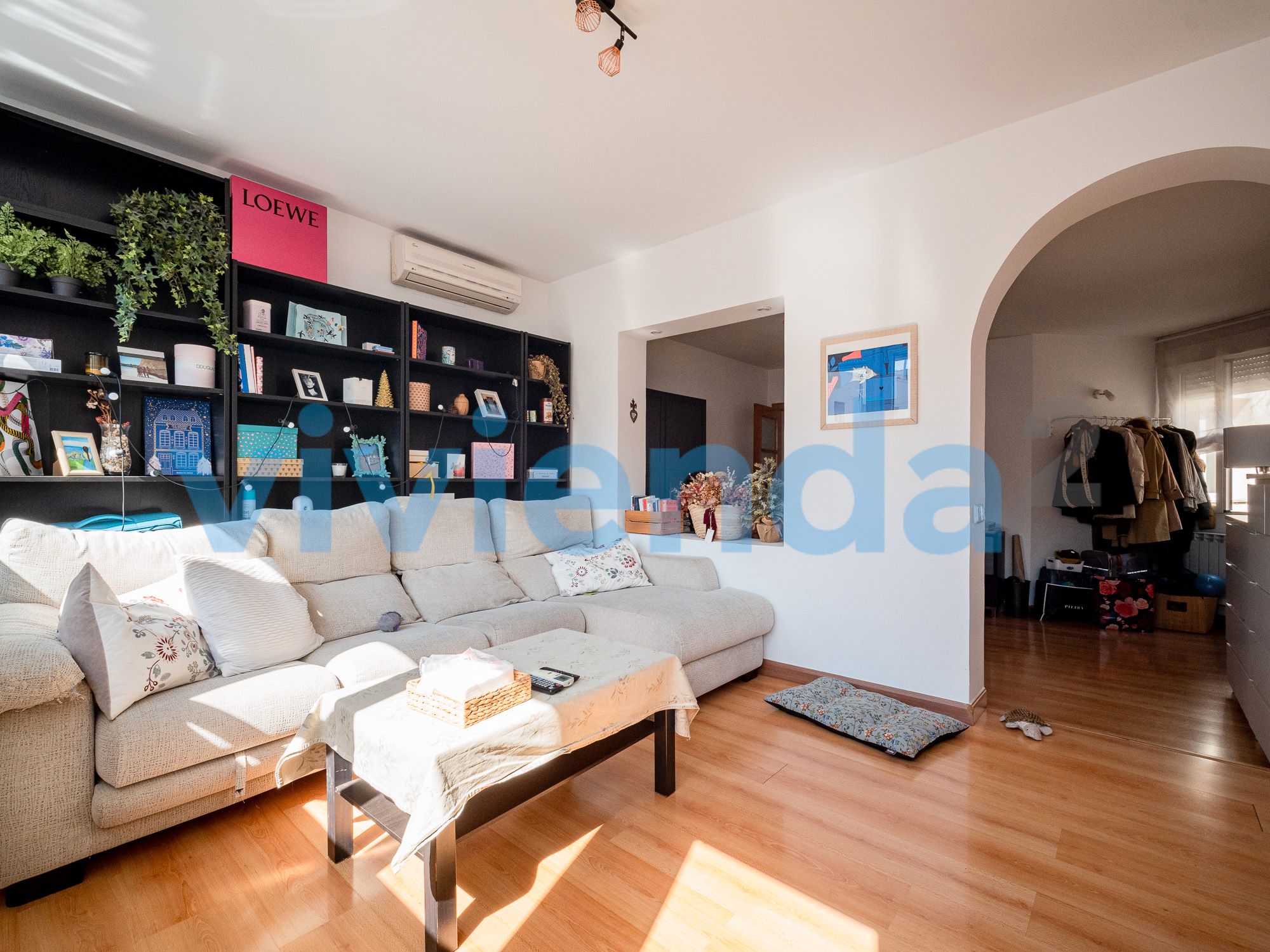 Sala de estar de Piso en venta en  Madrid Capital con Aire acondicionado, Calefacción y Amueblado