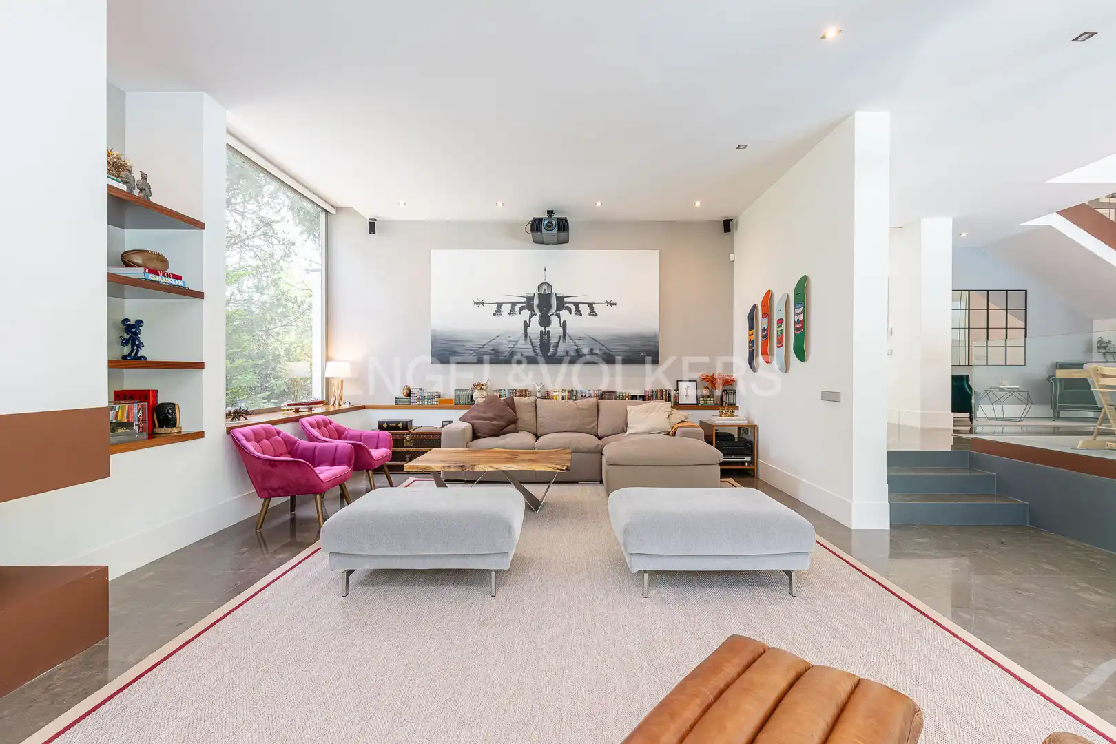 Sala de estar de Casa o chalet en venta en Boadilla del Monte con Aire acondicionado, Calefacción y Jardín privado