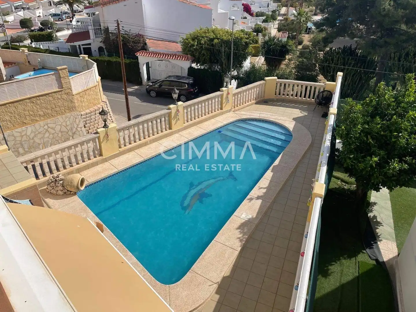 Piscina de Casa o xalet en venda en La Nucia amb Aire condicionat, Jardí privat i Terrassa