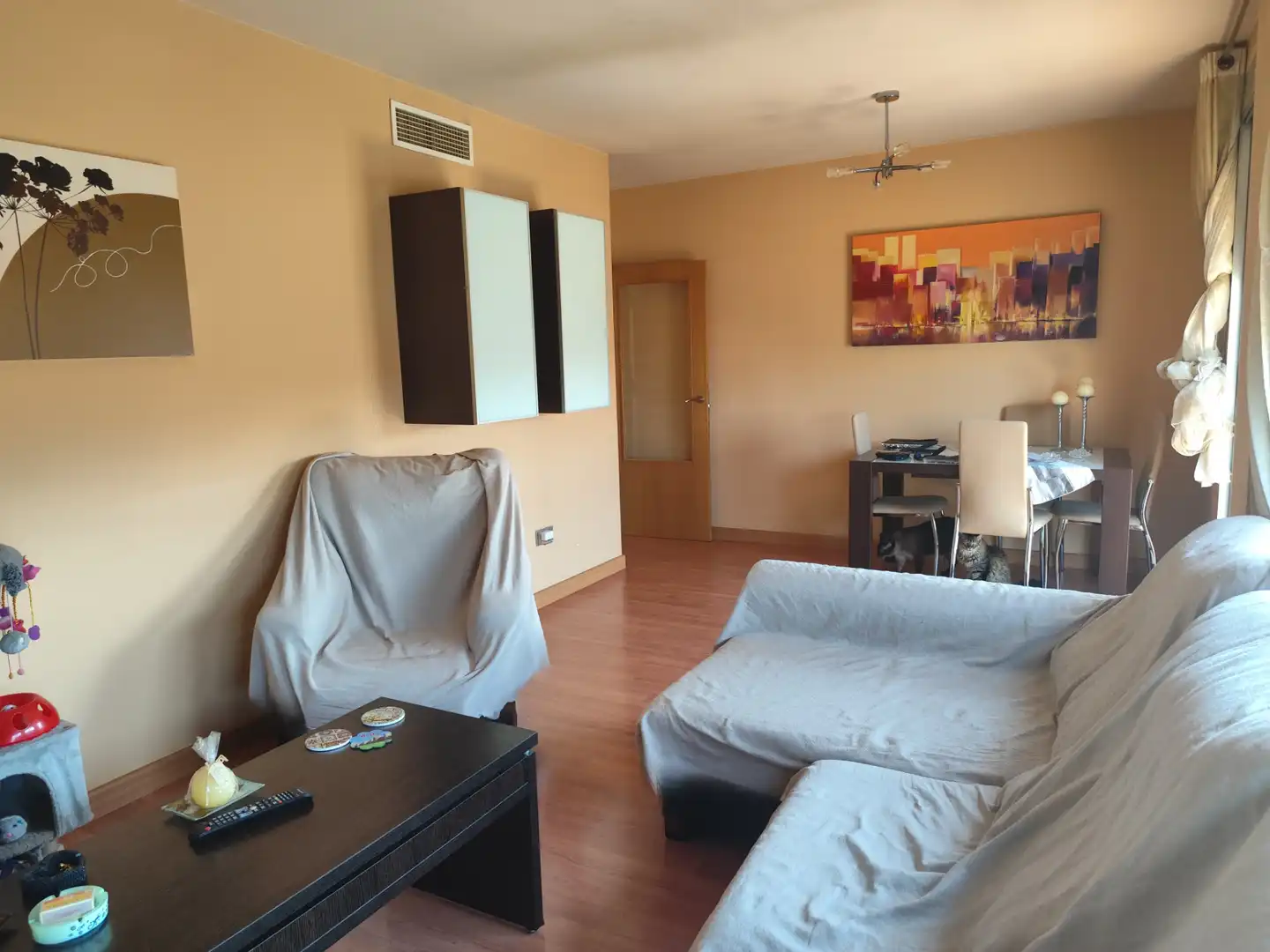 Sala d'estar de Pis en venda en Murcia amb Aire condicionat, Traster i Moblat