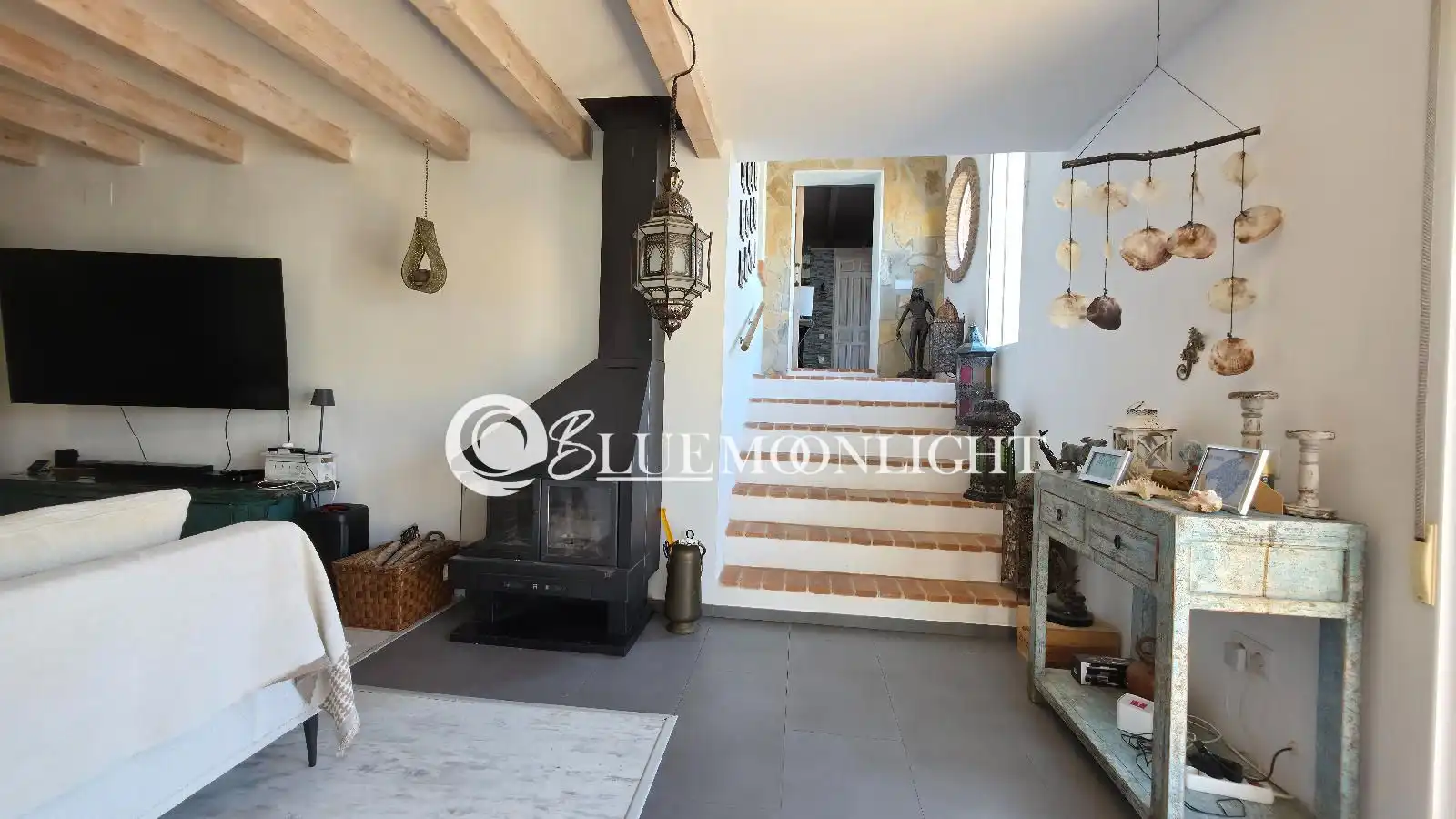 Living room of Houses for sale in Càlig  with Air Conditioner, Heating and Swimming Pool