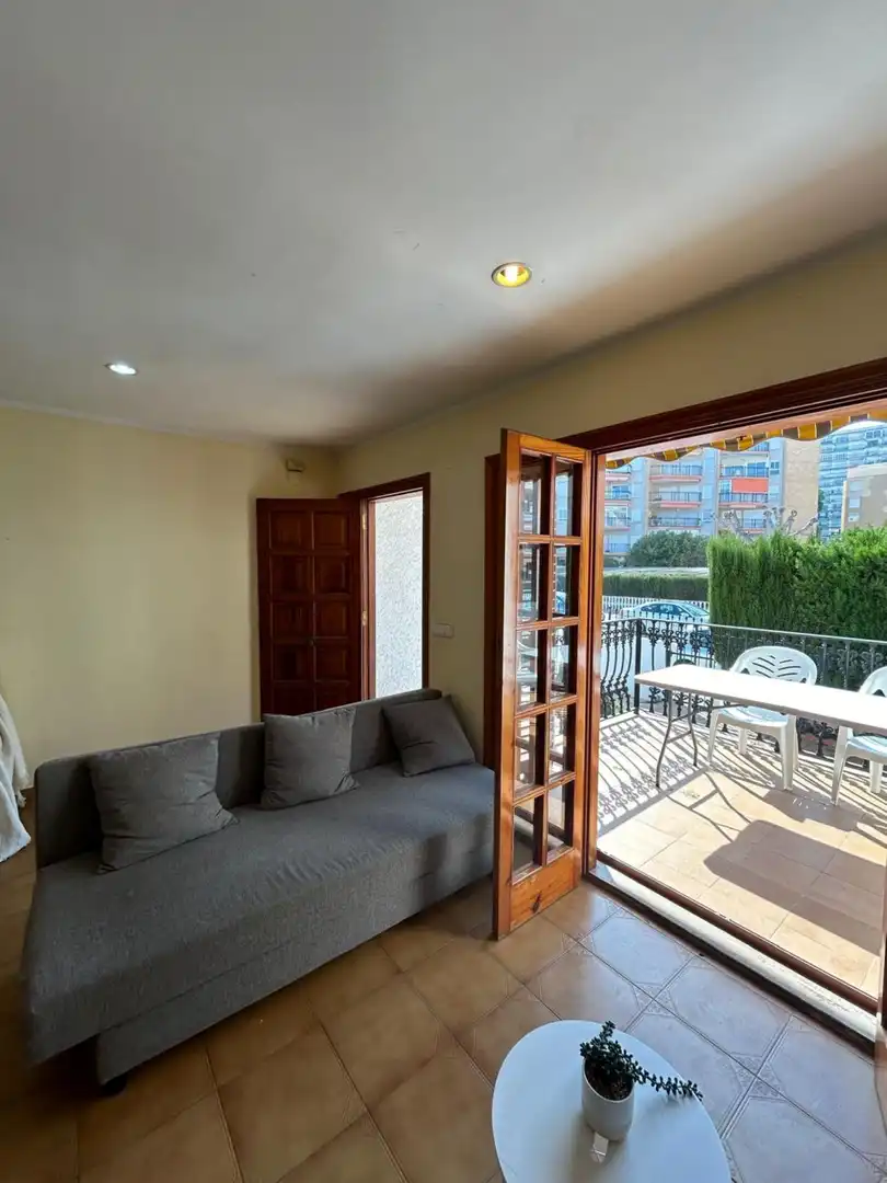 Terraza de Casa o chalet de alquiler en La Pobla de Farnals con Aire acondicionado, Terraza y Piscina