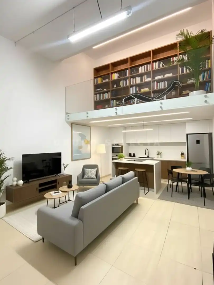 Sala de estar de Piso en venta en  Barcelona Capital con Alarma