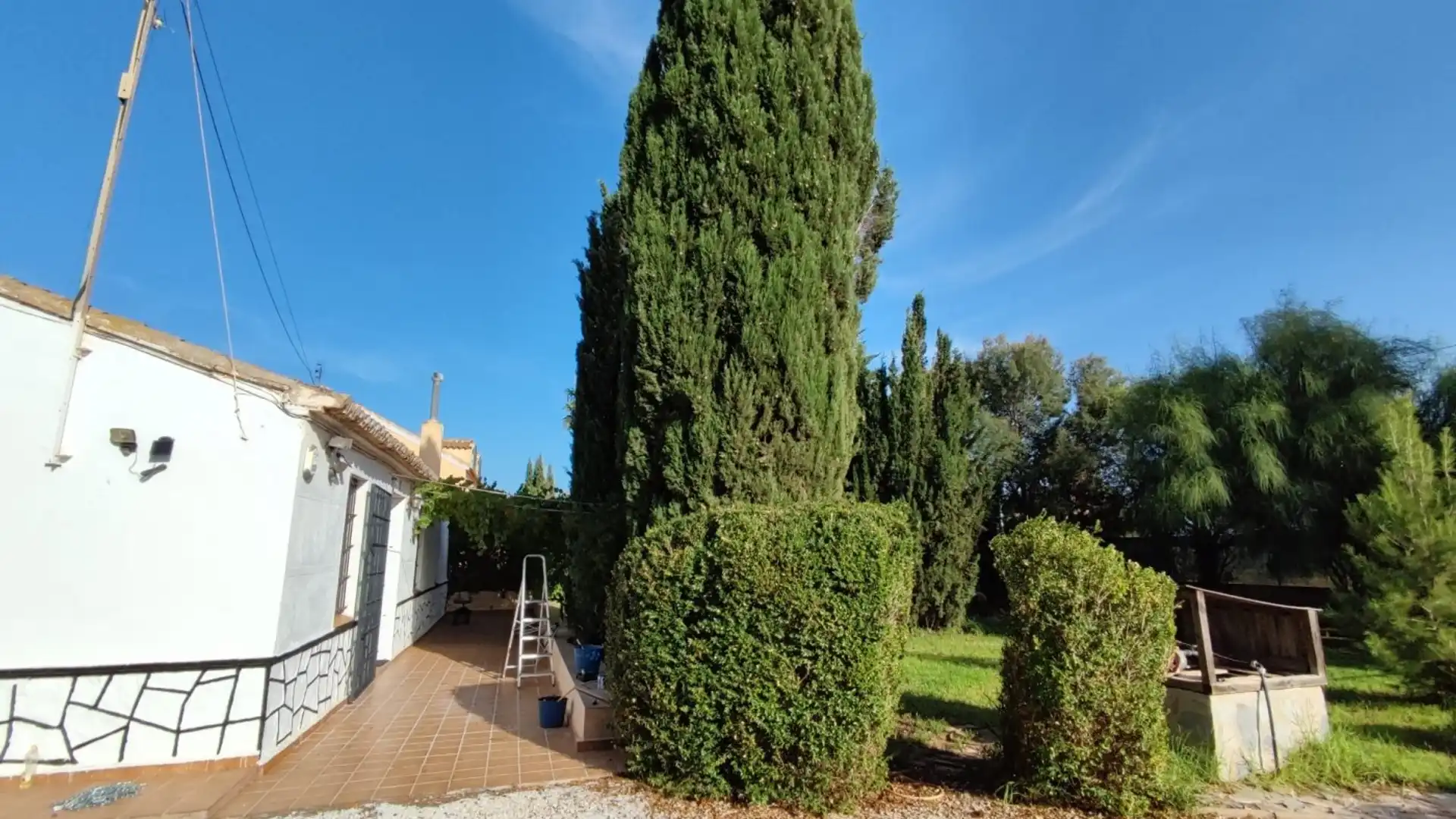 Jardí de Finca rústica en venda en Cartagena amb Aire condicionat, Piscina i Moblat