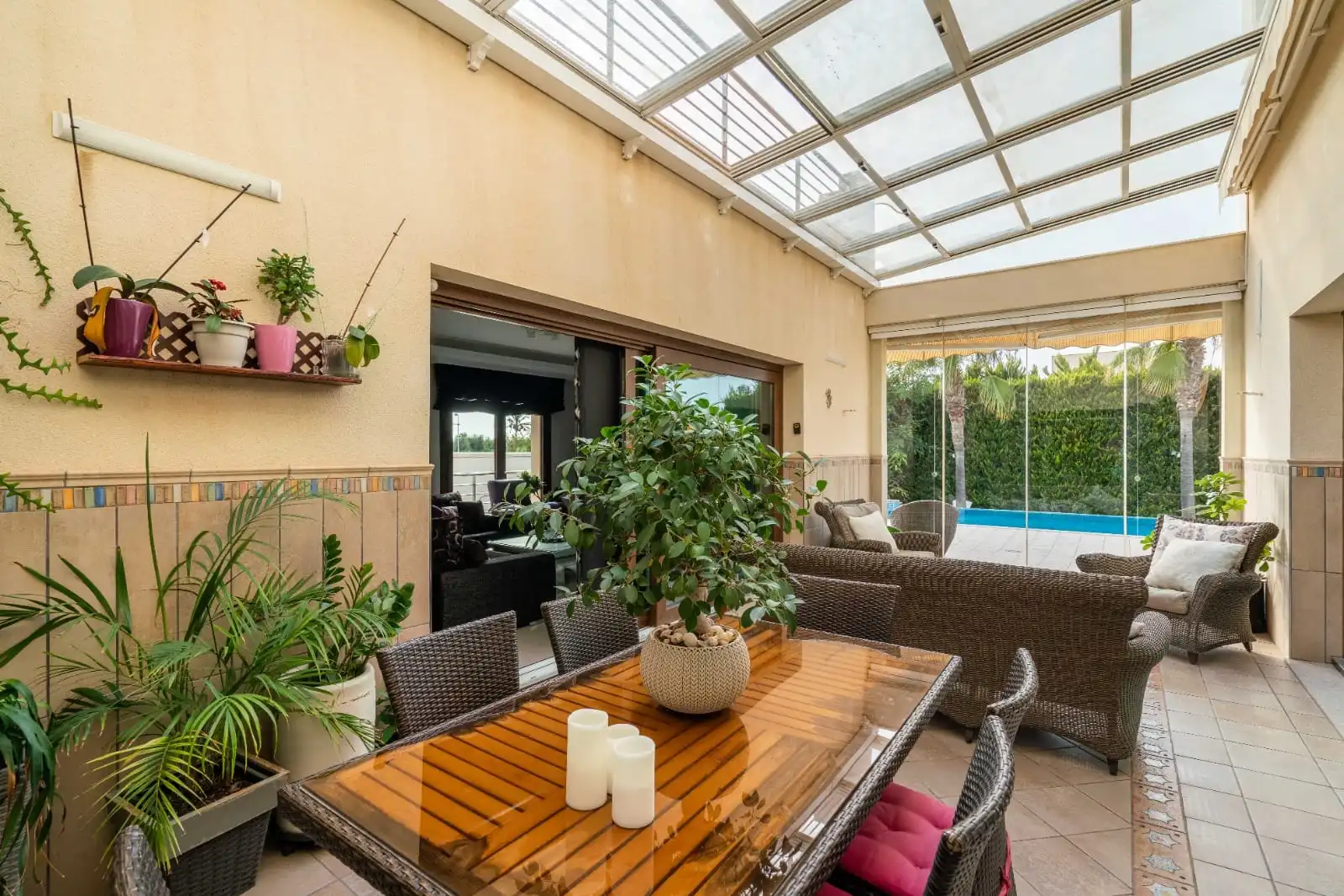 Terraza de Casa o chalet en venta en Almería con Aire acondicionado, Calefacción y Jardín privado