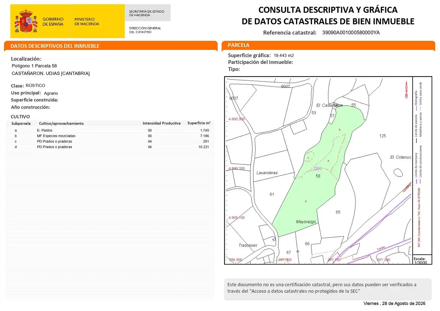 Außenansicht von Residential zum Verkauf in Udías