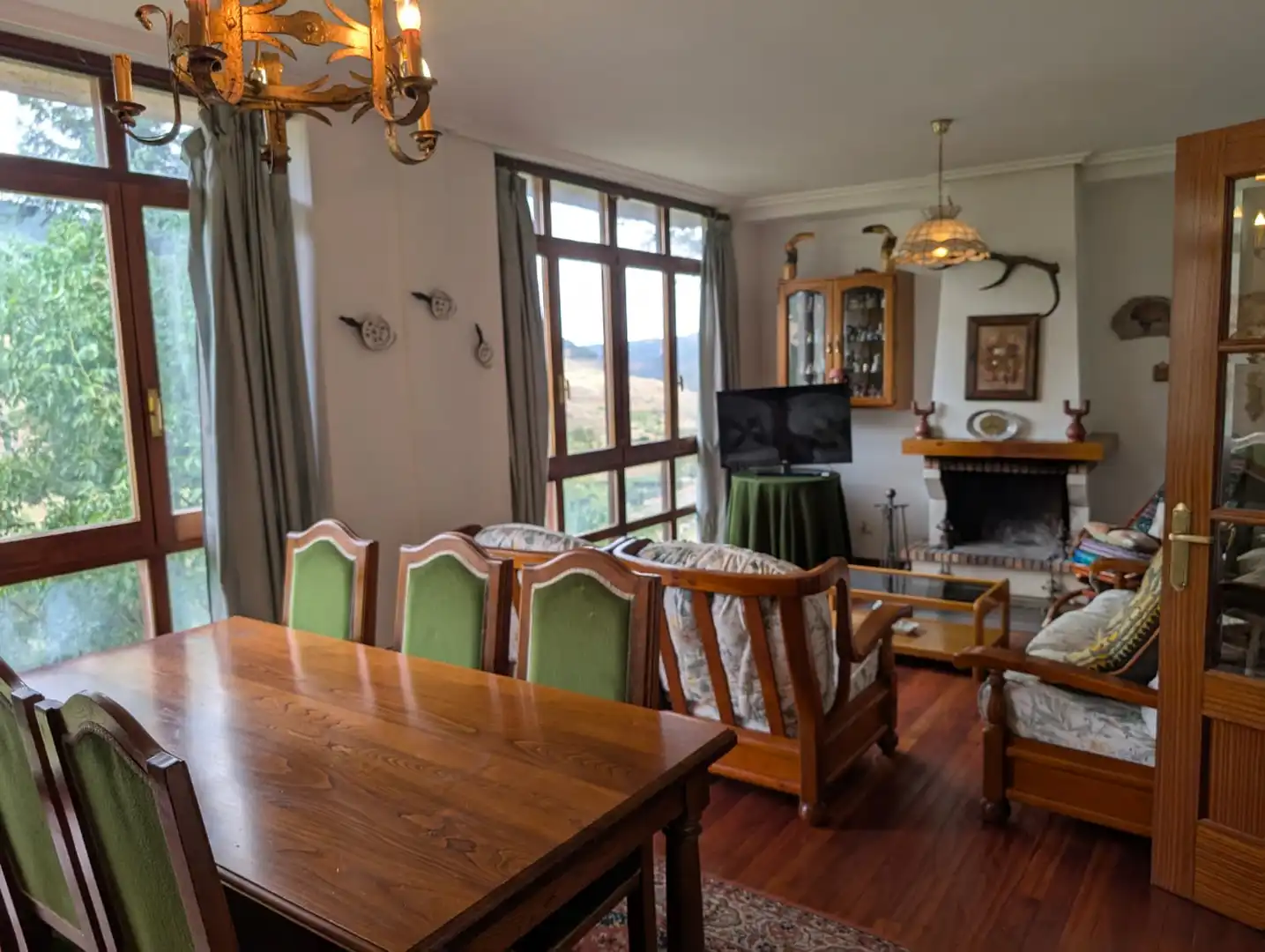 Dining room of Houses for sale in Zorraquín  with Heating, Private garden and Parquet flooring