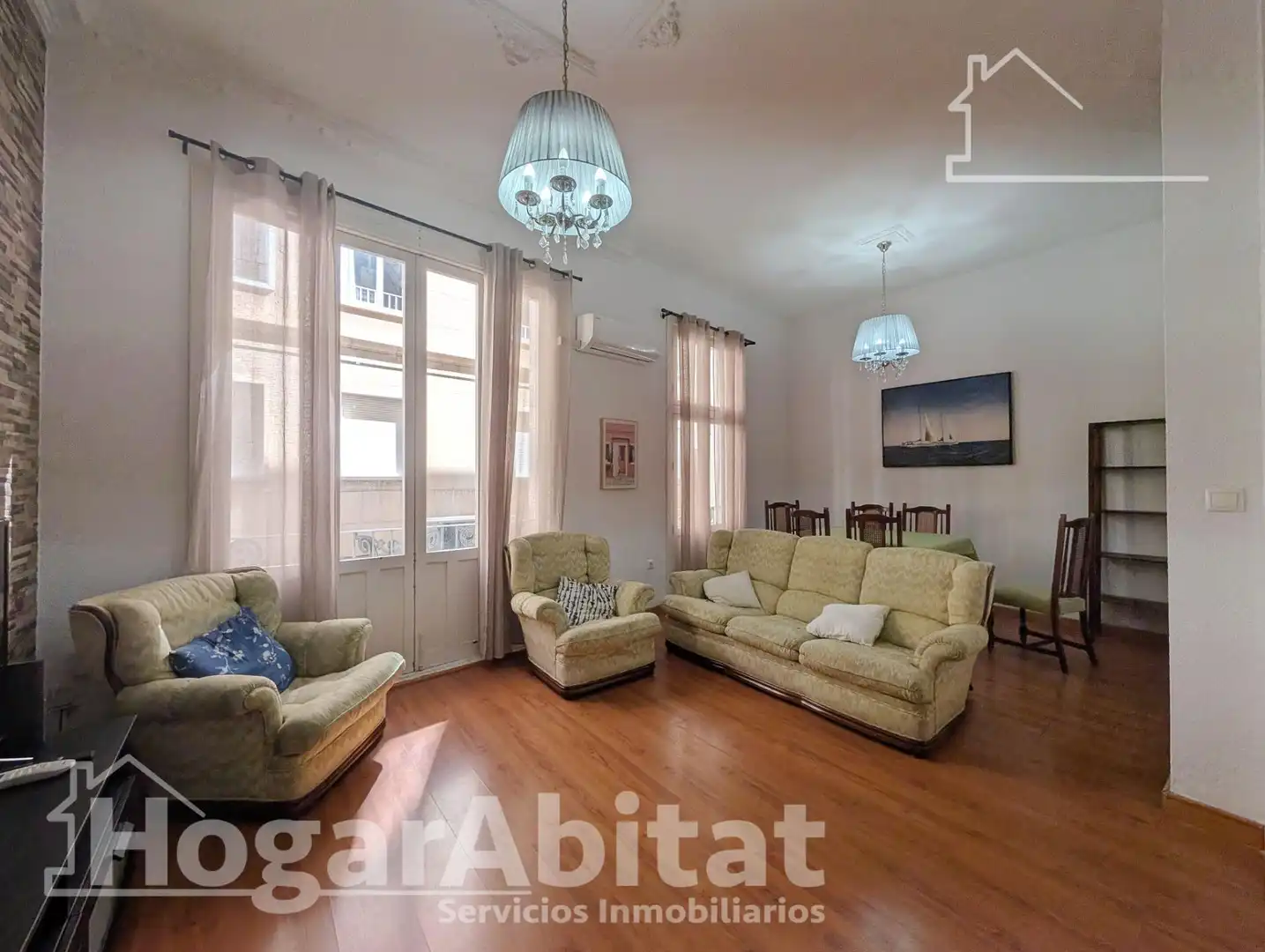Sala d'estar de Pis en venda en Alicante / Alacant amb Aire condicionat, Calefacció i Parquet