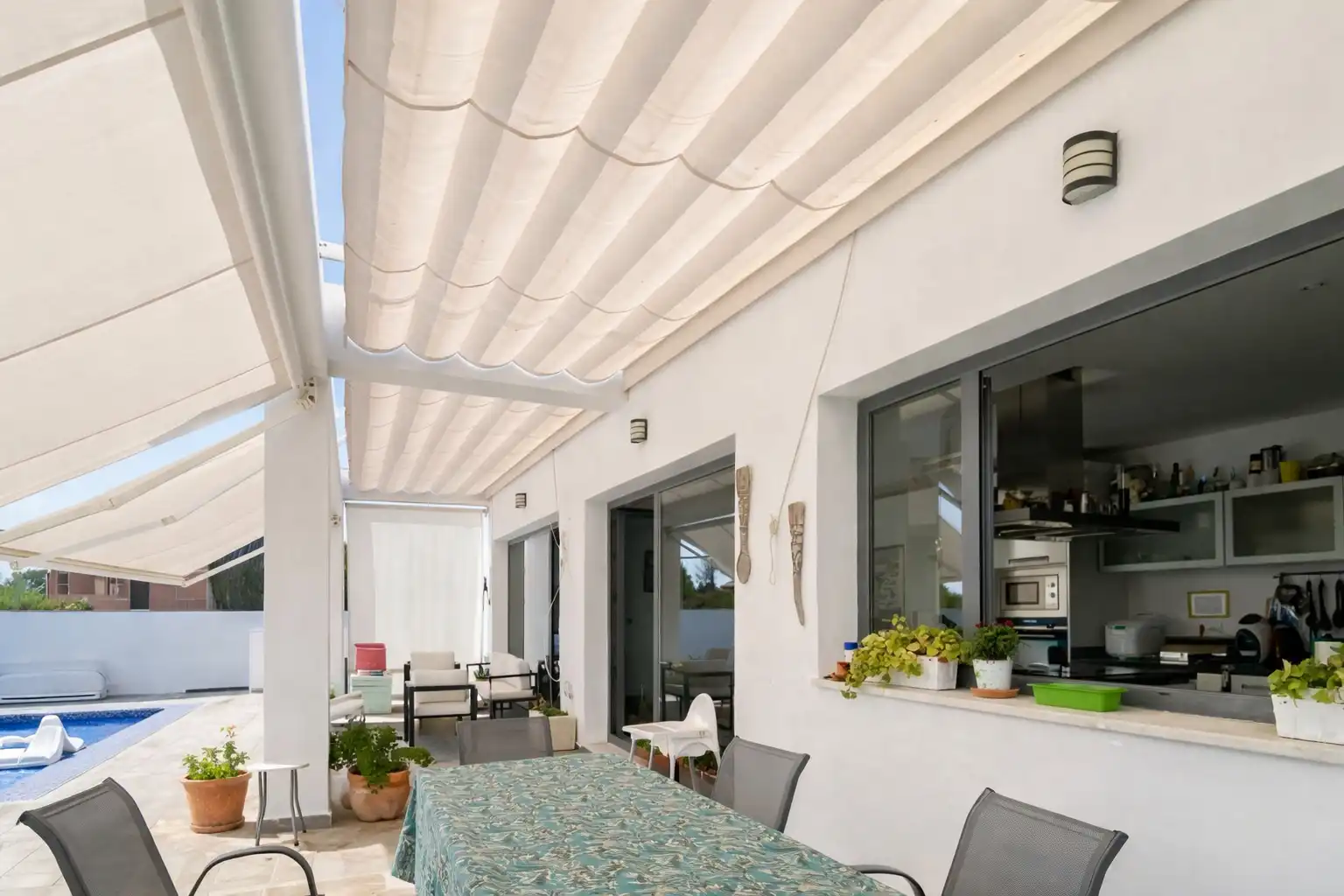Terraza de Casa o chalet en venta en Jerez de la Frontera con Aire acondicionado, Calefacción y Jardín privado