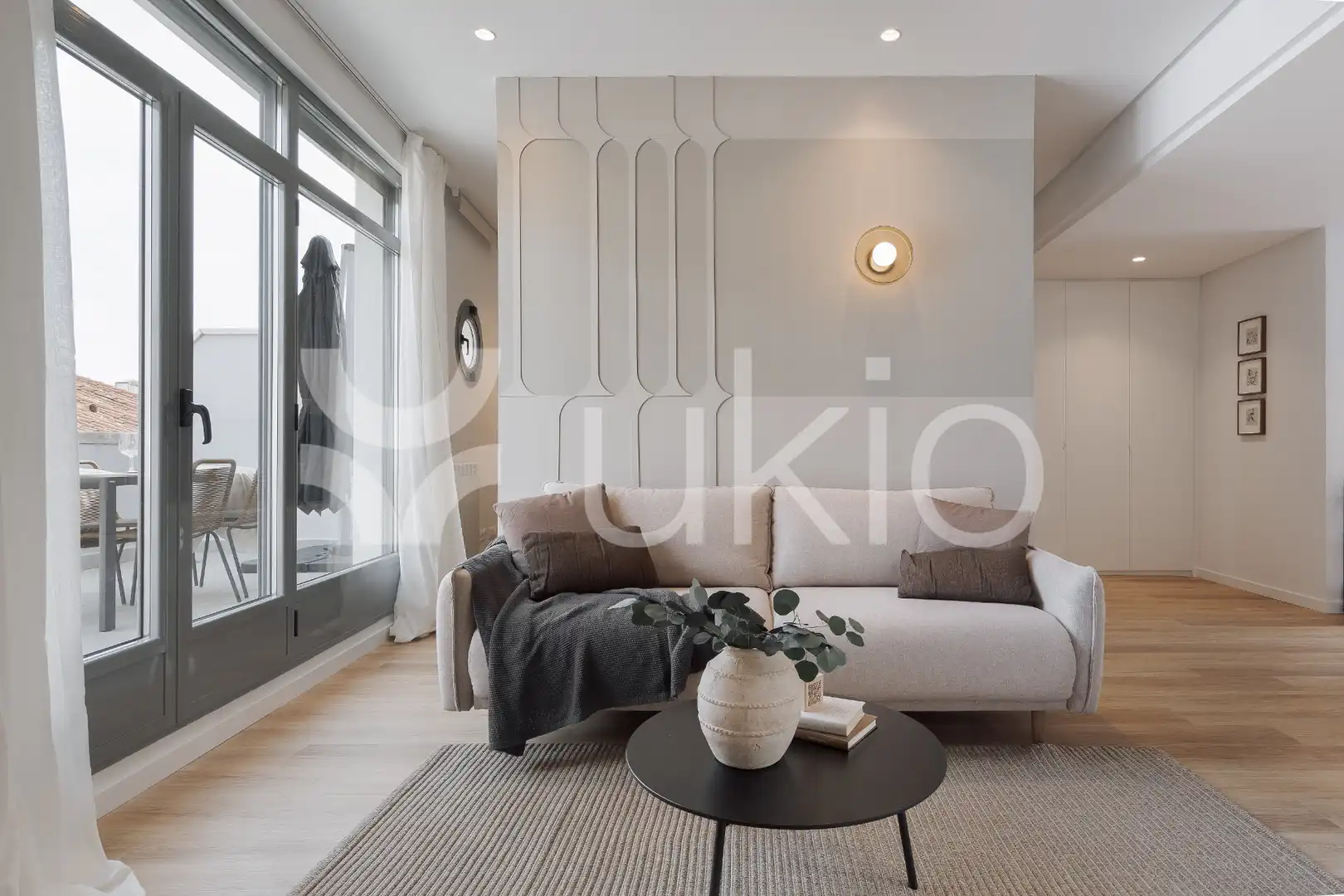 Sala d'estar de Apartament de lloguer en Madrid amb Aire condicionat, Calefacció i Terrassa