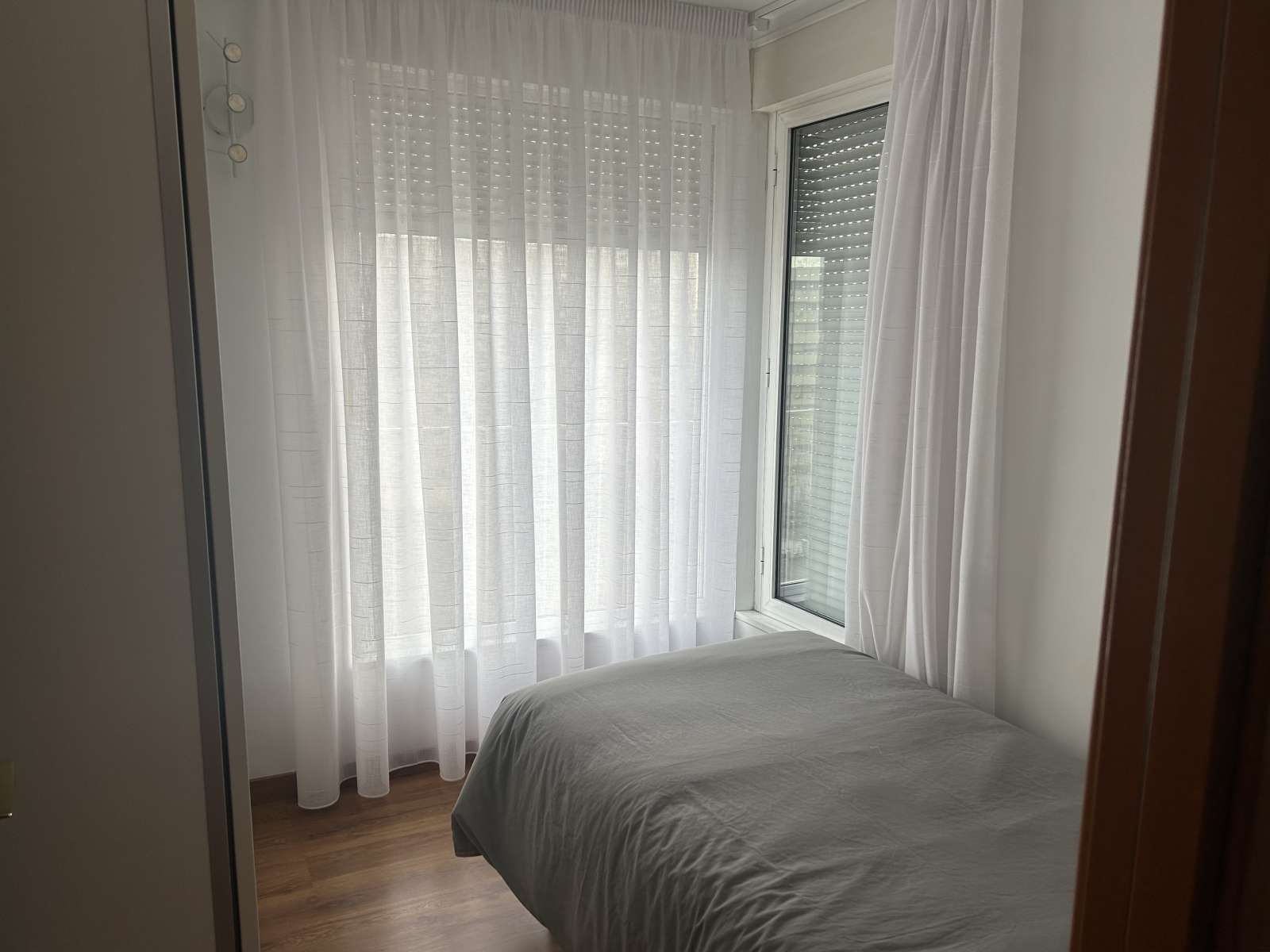 Schlafzimmer von Wohnung zur untervermieten in Sant Adrià de Besòs mit Klimaanlage, Terrasse und Möbliert