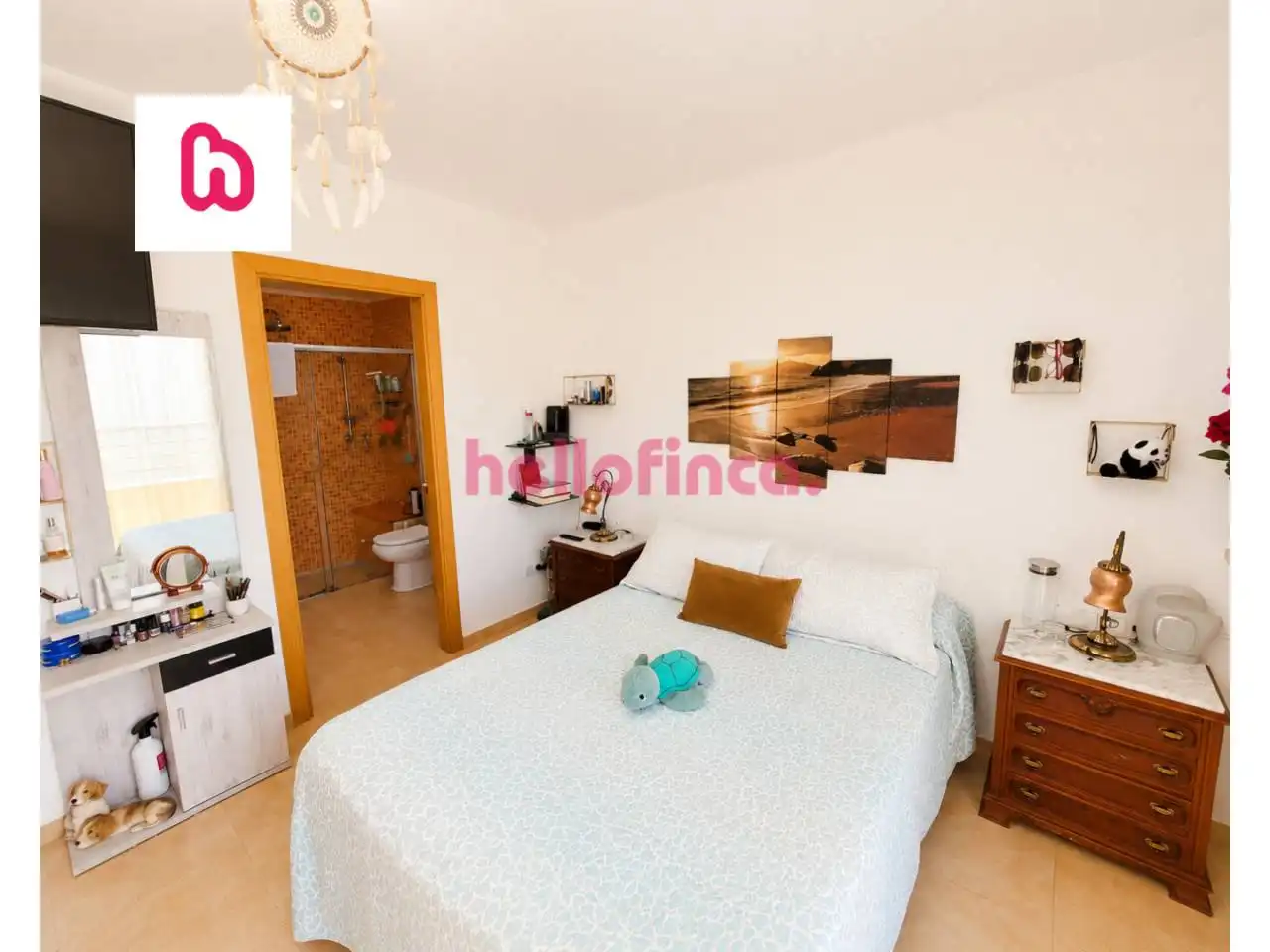 Schlafzimmer von Wohnung zum Verkauf in Sant Celoni mit Klimaanlage, Heizung und Balkon