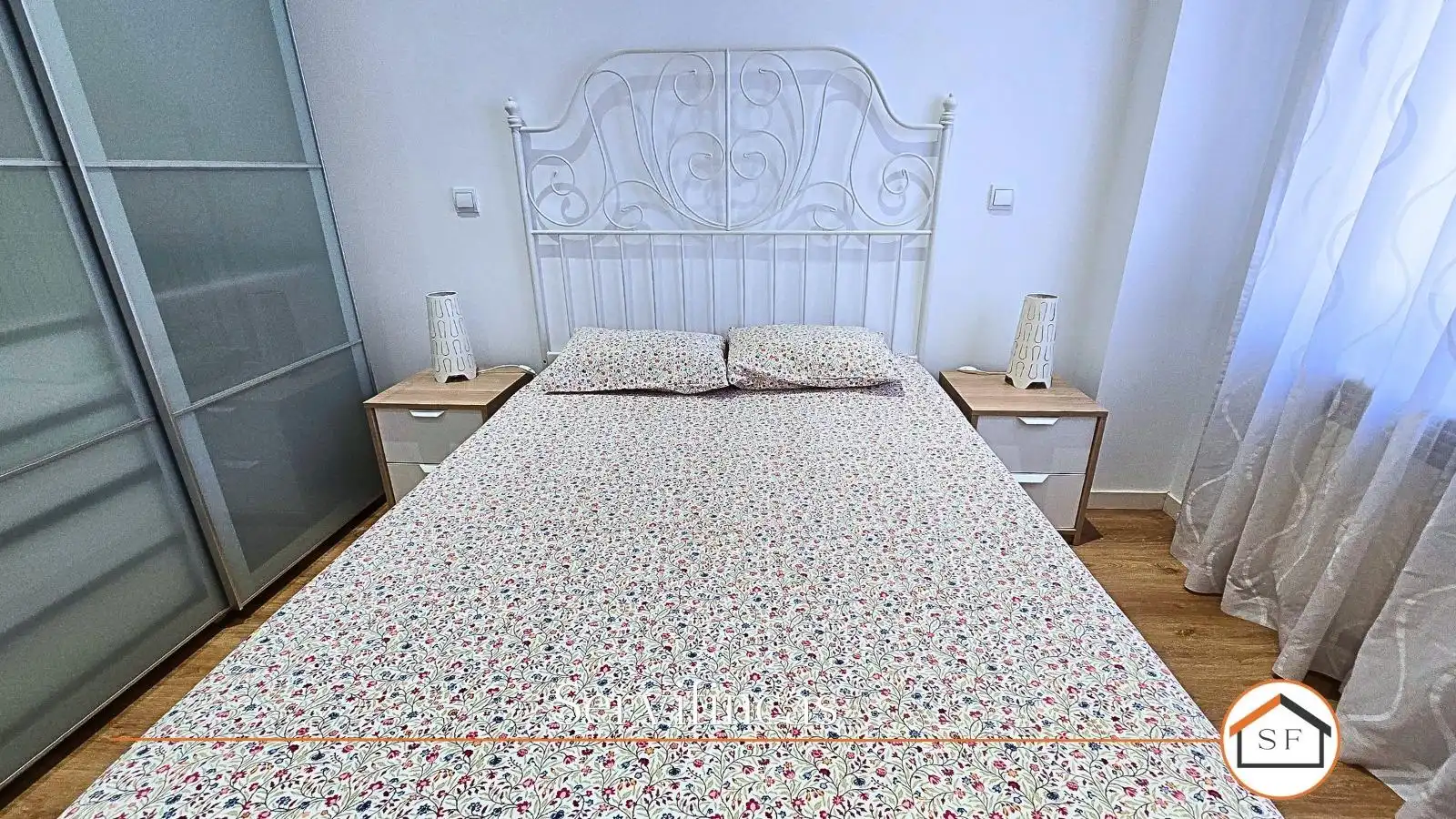 Bedroom of Flat for rent in Madrid  with Heating and Furnished