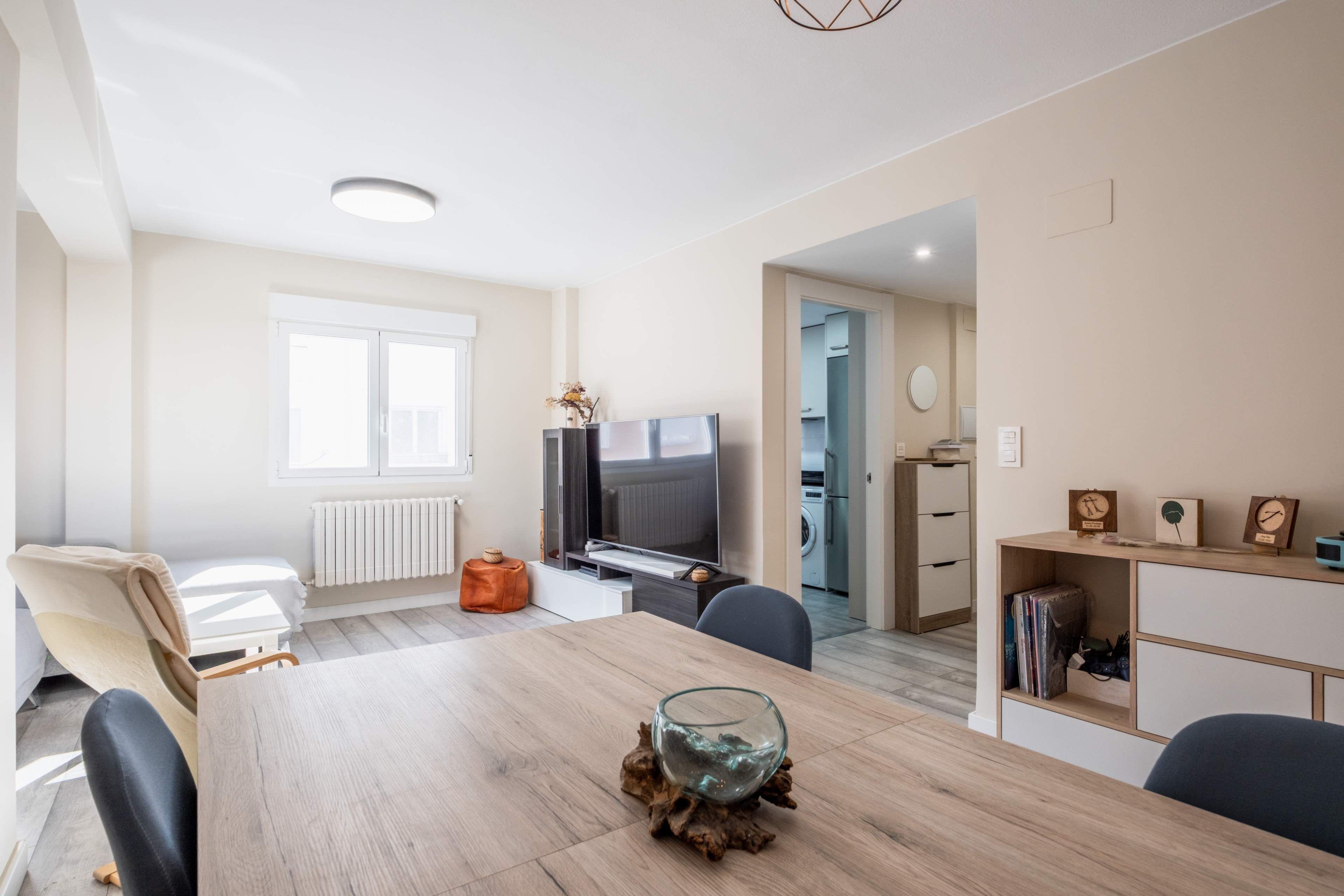 Living room of Flat for sale in  Zaragoza Capital  with Air Conditioner and Storage room