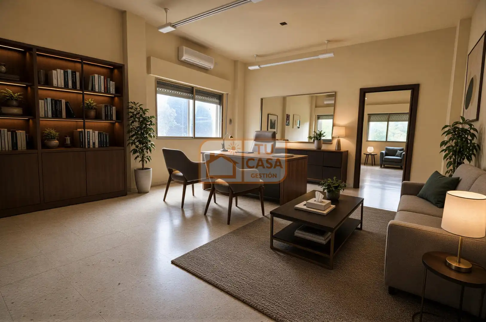 Wohnzimmer von Büro zum Verkauf in Cáceres mit Klimaanlage und Heizung