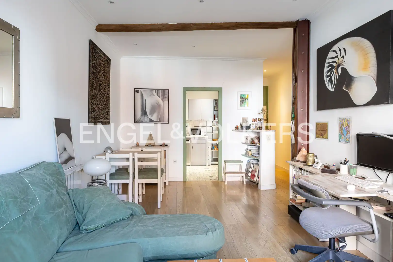Wohnzimmer von Wohnung zum Verkauf in Madrid mit Klimaanlage, Heizung und Balkon