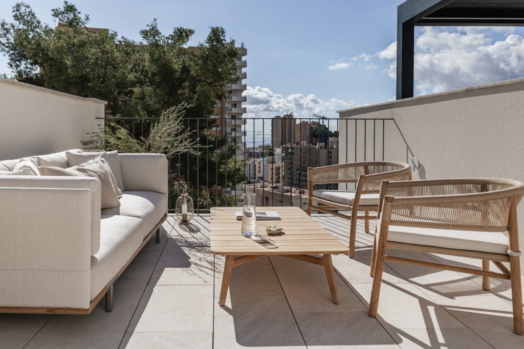 Terrace of Attic for sale in  Palma de Mallorca  with Air Conditioner, Heating and Private garden