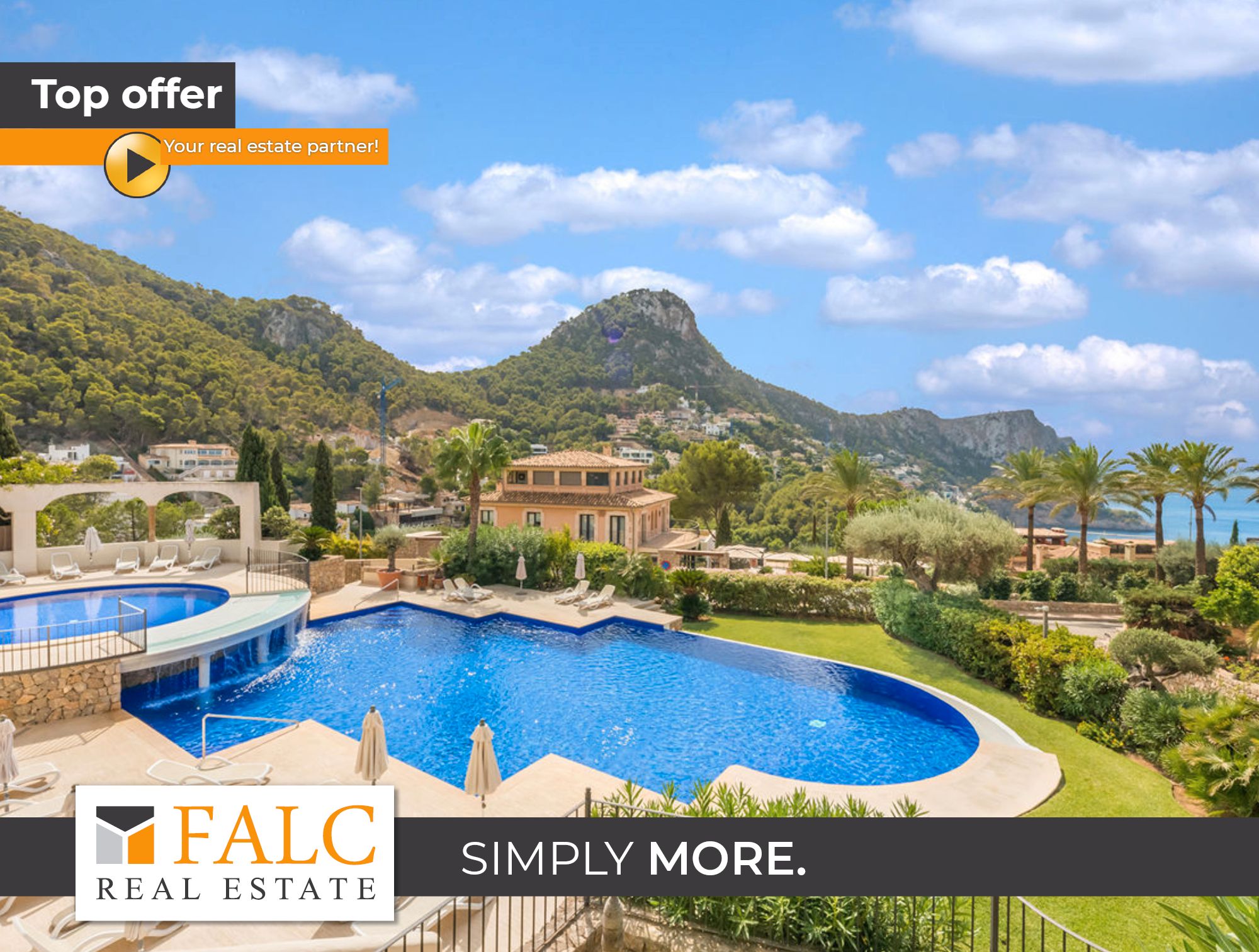 Vista exterior de Apartament en venda en Andratx amb Piscina comunitària