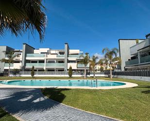 Exterior view of Apartment for sale in Vélez-Málaga  with Air Conditioner, Swimming Pool and Furnished