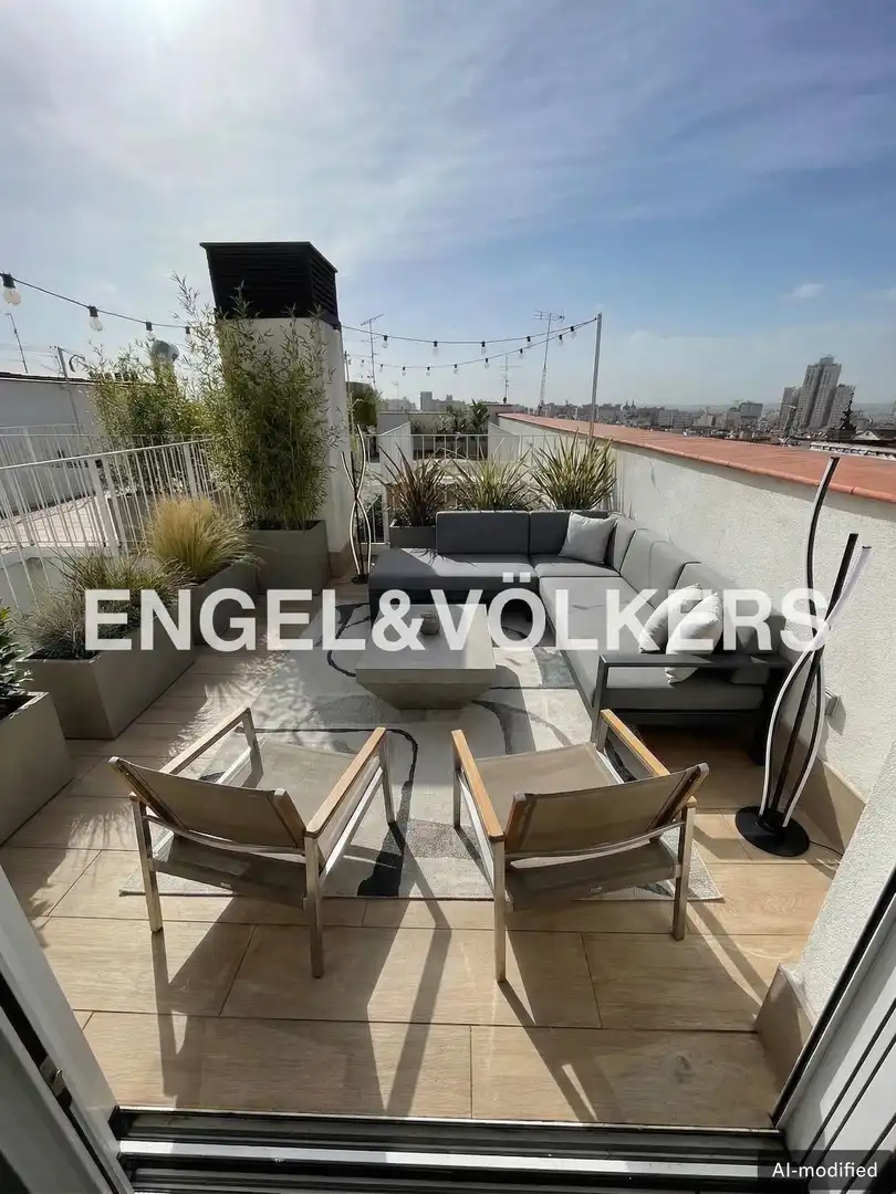 Terraza de Ático de alquiler en Madrid con Aire acondicionado, Calefacción y Terraza