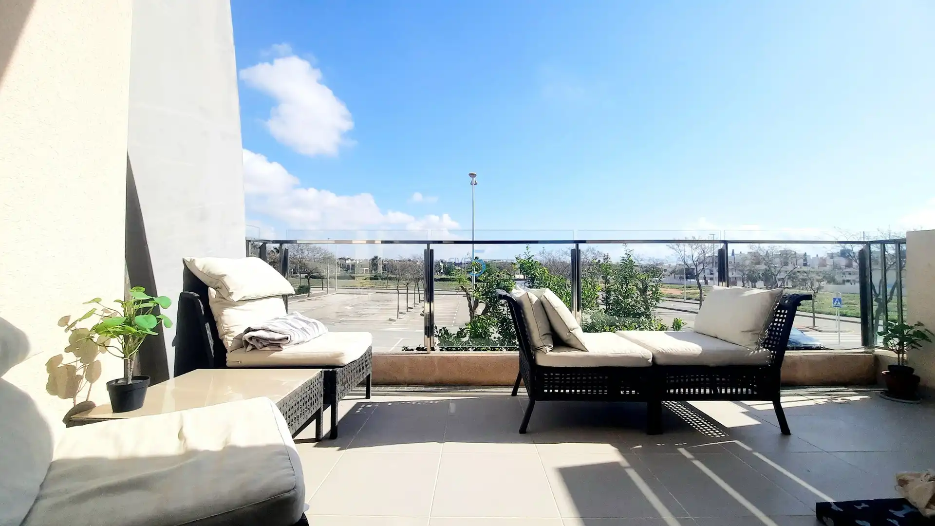 Terrace of Flat for sale in Pilar de la Horadada  with Air Conditioner, Heating and Swimming Pool