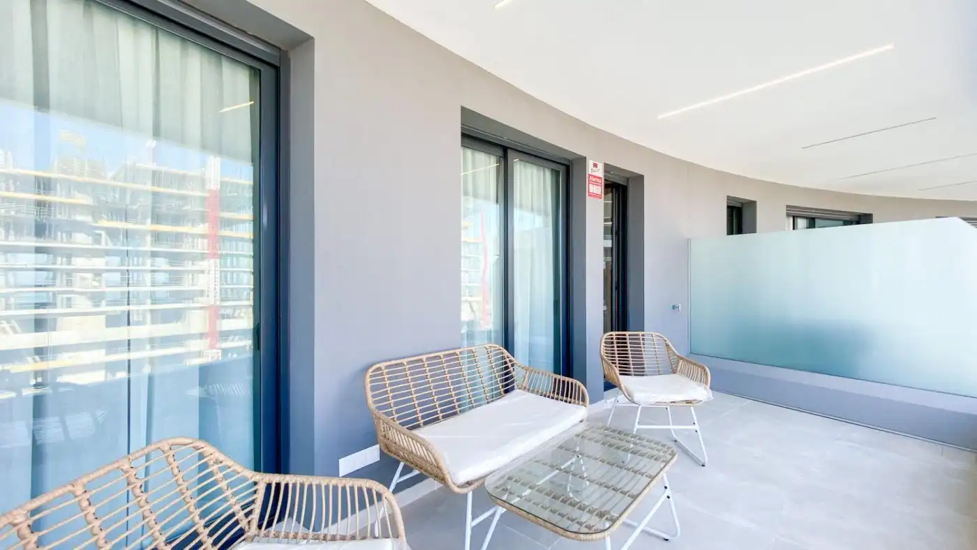 Terrasse von Wohnung zur Miete in Málaga mit Klimaanlage, Heizung und Privatgarten