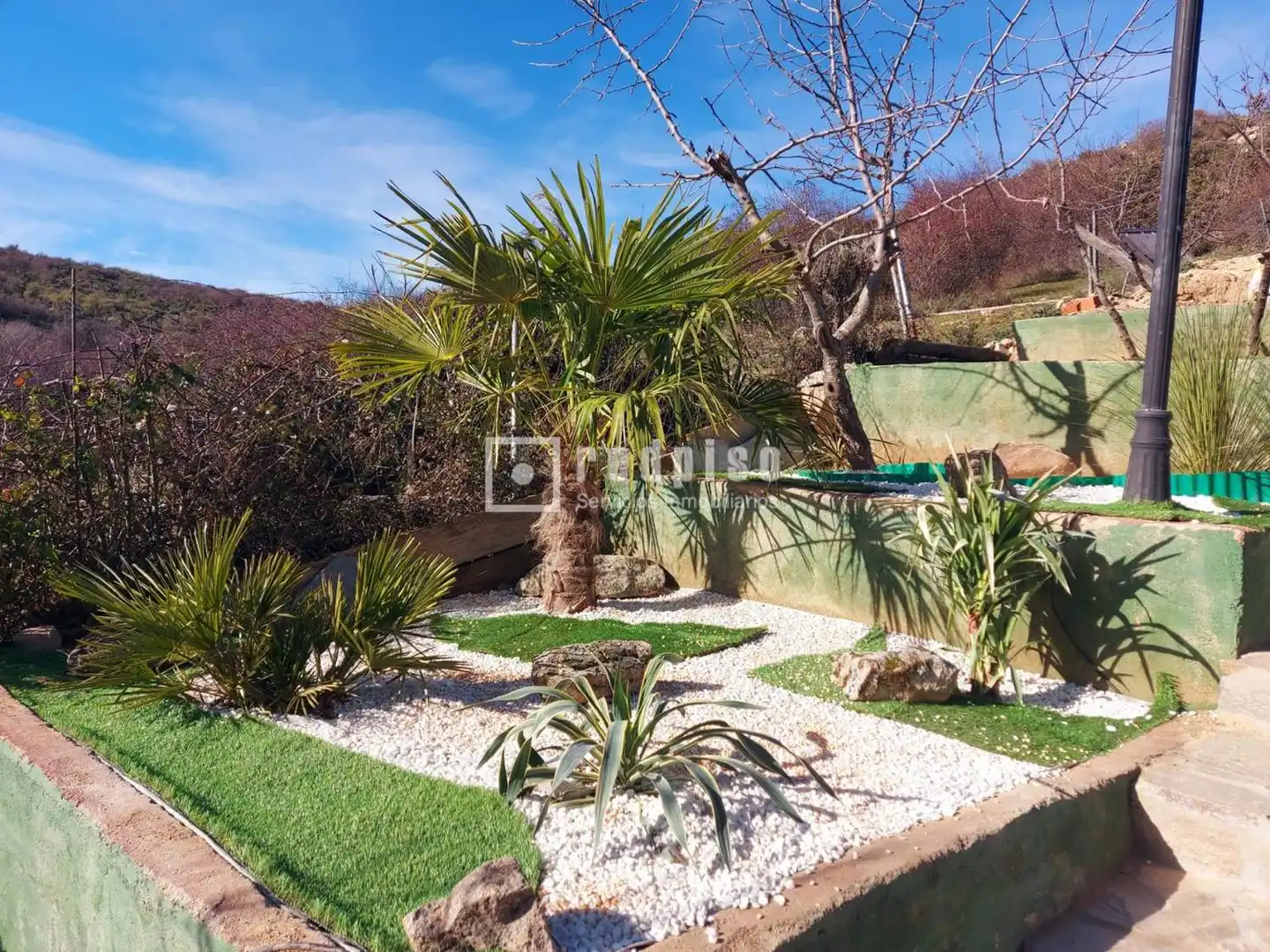 Jardín de Casa o chalet en venta en Santa María de la Alameda con Aire acondicionado, Calefacción y Trastero