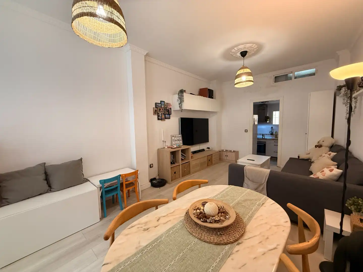 Sala de estar de Casa adosada en venta en Camas