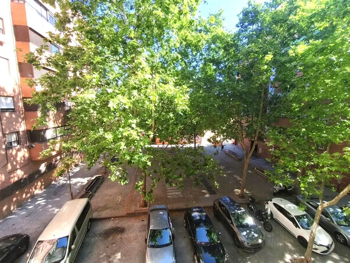 Vista exterior de Piso en venta en Madrid con Calefacción, Parquet y Terraza