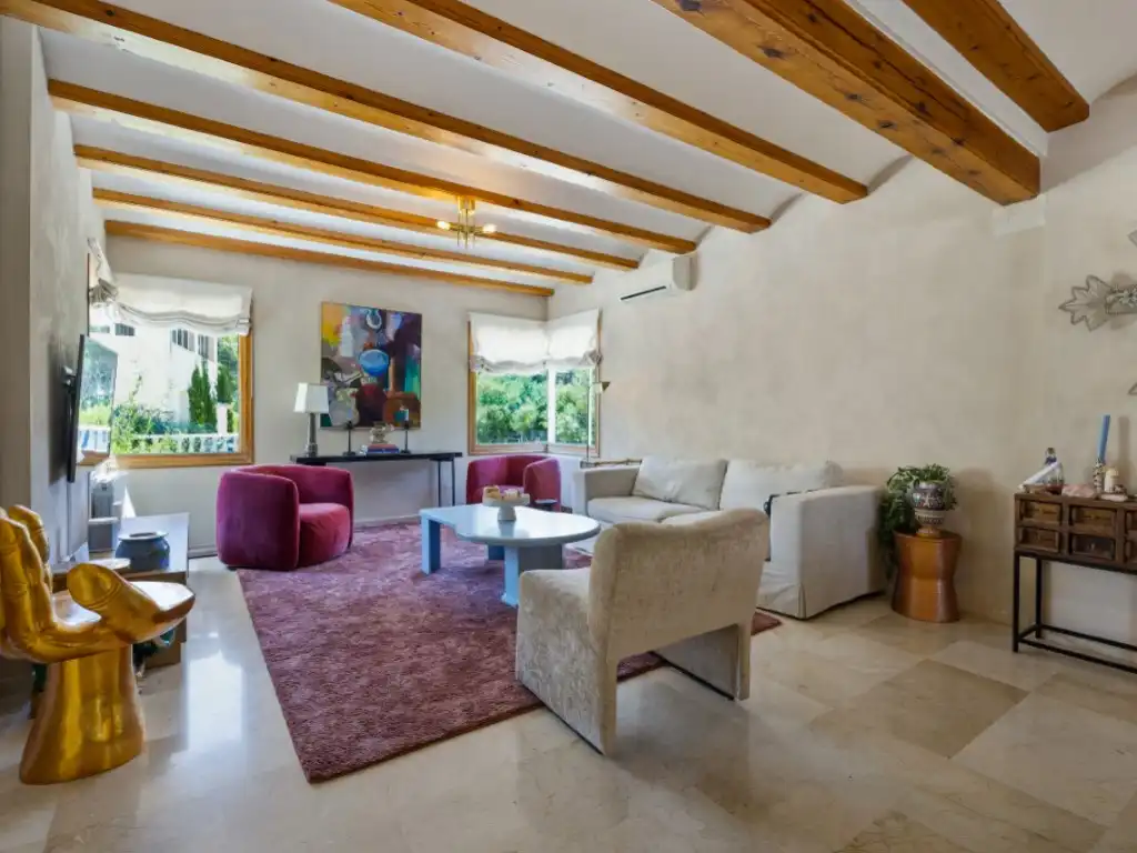 Wohnzimmer von Haus oder Chalet zur Miete in Jávea / Xàbia mit Heizung, Privatgarten und Terrasse