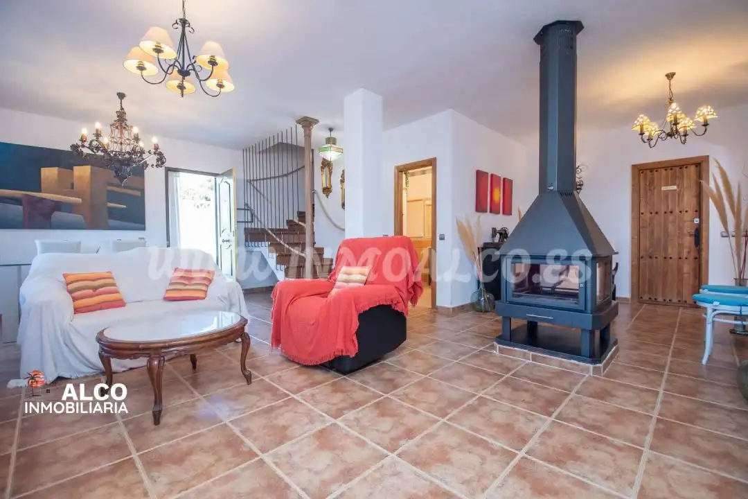 Living room of Houses for sale in Torrox  with Air Conditioner, Terrace and Swimming Pool