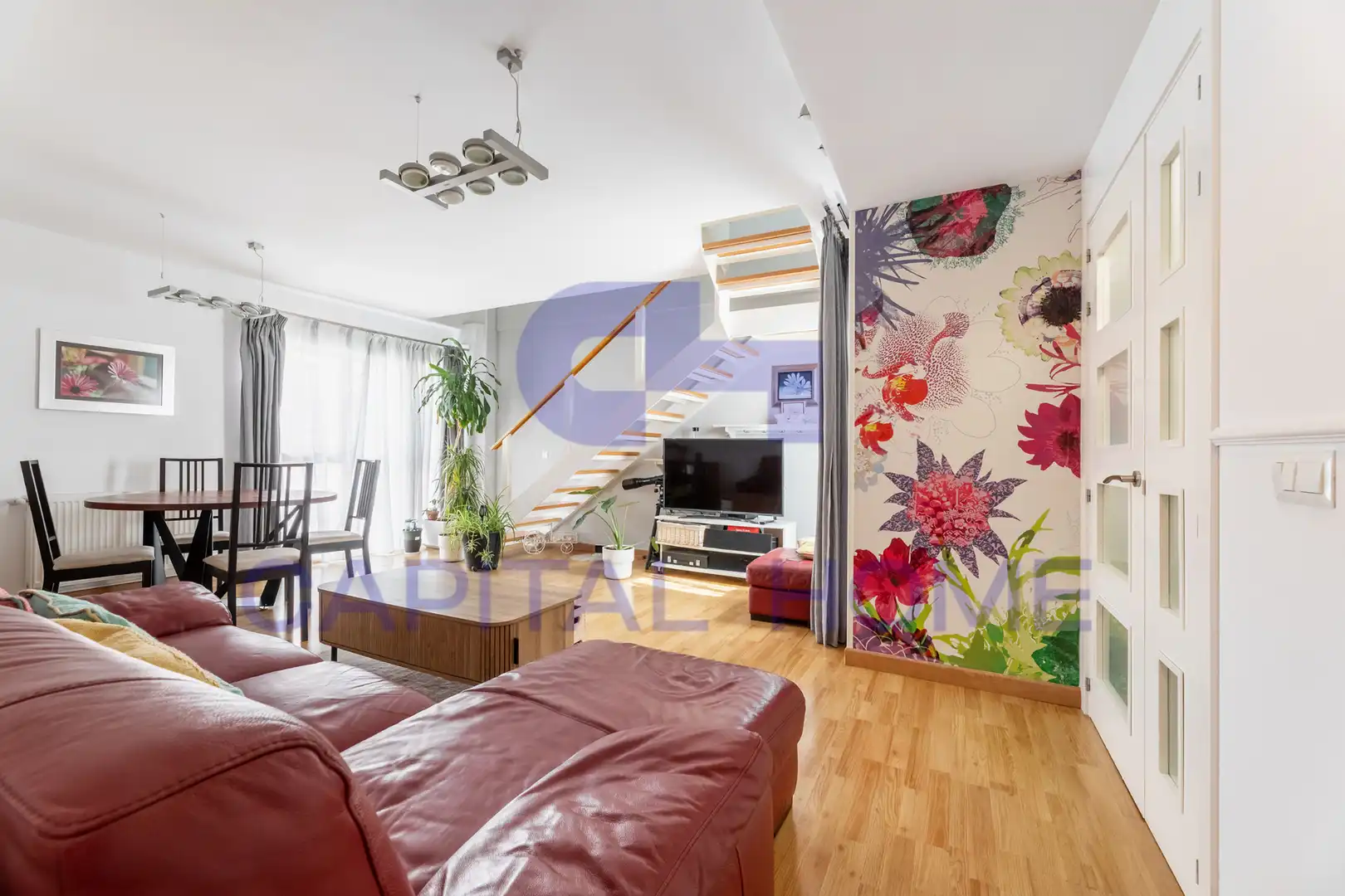 Living room of Duplexes for sale in Navalcarnero  with Air Conditioner, Heating and Furnished