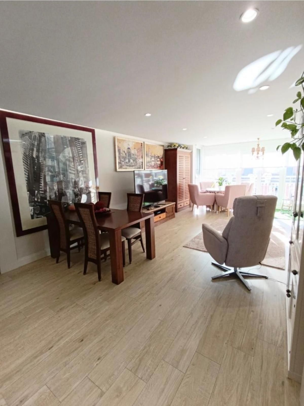Living room of Flat for sale in  Murcia Capital  with Air Conditioner, Terrace and Storage room