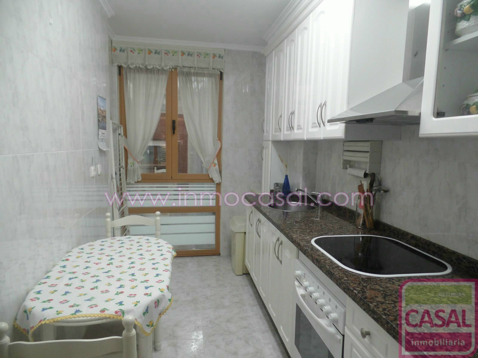 Kitchen of Flat for rent in Langreo  with Heating and Storage room
