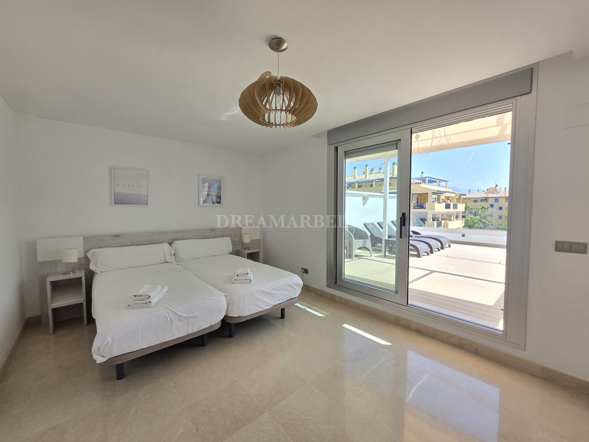 Bedroom of Attic for sale in Marbella  with Air Conditioner, Terrace and Swimming Pool